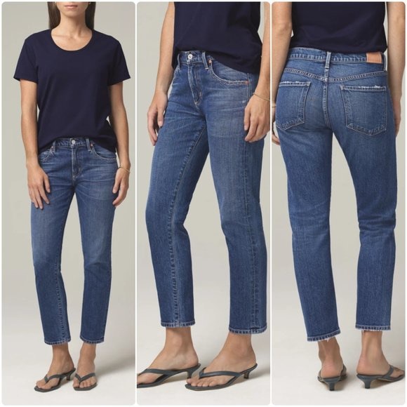 Humanity Elsa Mid Rise Slim Fit Crop 